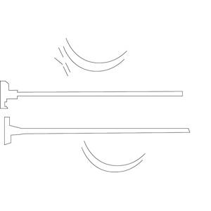 Kit composé de 2 potences de 80cm avec 4 colliers de serrages pour lampadaire. 
Peut être utilisé pour la fixation de kakémonos en bâche ou en maille drapeau.